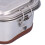 Contenitore Bento a due livelli 22x14x9 cm argento 8