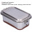 Contenitore Bento a due livelli 22x14x9 cm argento 5