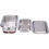 Contenitore Bento a due livelli 22x14x9 cm argento 16
