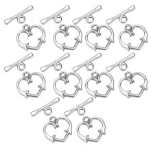 20 pièces OT Boucle à bascule – Cœur en acier 13,7  13,8 mm