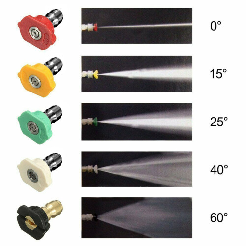 5 pezzi Kit di punte per ugello a innesto rapido da 1/4'' 4000 PSI 1