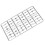 Casetta delle bambole lettere e numeri 1/12 argento 10x6.5cm 11