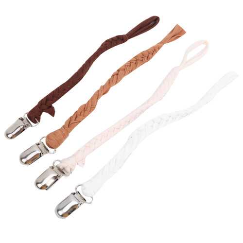 4pcs Baby Knitted Pacifier Clip Portable Infant 1