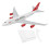 16CM Airplane Model Highly Simulation Alloy 1
