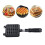 Square Waffle Baking Pan Non Stick Coating 12