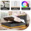 (Linen, Grey) King Size Ottoman Bed with 360 Surround LED Lights 5