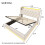 (PU, White) King Size Ottoman Bed with 360 Surround LED Lights 3