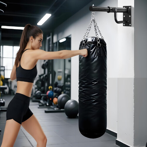 Gr8 Home Boxing Punch Bag Wall Mounted Bracket Adjustable Steel Hook Hanger