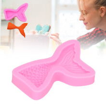 Stampo in silicone a forma di coda di pesce, rosa, 972 cm, 47–75 g