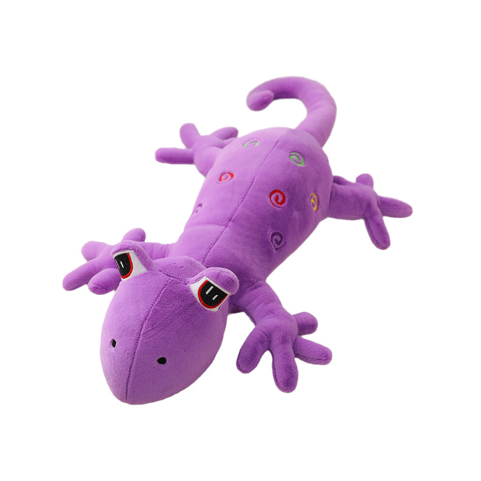 (Purple, 60cm/23.62in) Plush Toy Gecko Stuffed Animal Huggable Pillow For Kids Gift Pp Cotton Filling