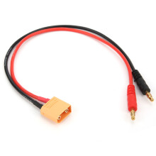 30cm XT90 männlicher Stecker auf 4mm Bananenstecker Adapterkabel für B6 LiPo Akku Ladegerät