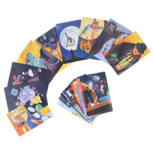 Mysteriöses Tarot-Kartenset Zukunftsvisionen Anleitung Tarot-Deck Party-Brettspiel Geschenk