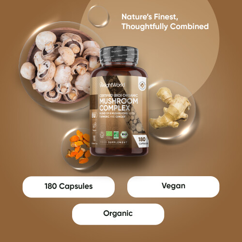 Organic Mushroom Complex | 180 Vegan Capsules 1