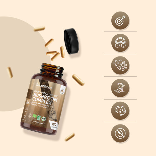 Organic Mushroom Complex | 180 Vegan Capsules 2