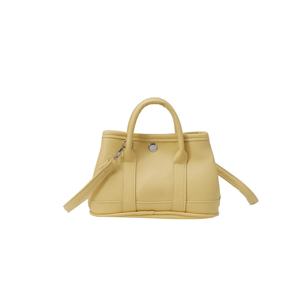 (Yellow) Solid Leather Color Single Shoulder Crossbody Bag Handbag Women Gift Fashion-image-OPC-PJRRZZD-NEW