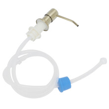 Kit de pompe à savon : acier inoxydable 304, brossé, 10,5 x 11,5 cm