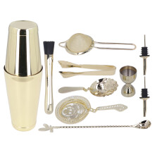 11PCS Cocktail Shaker Set Stainless Steel Drink