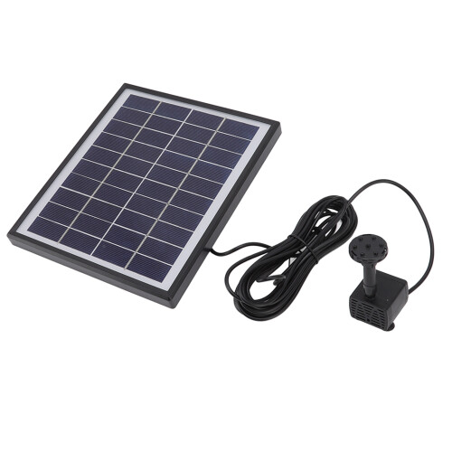 Solar Fountain Pump 5.0W Prevent Clogging Portable 2
