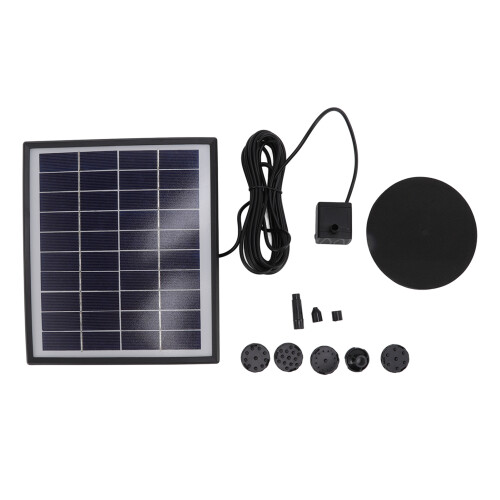 Solar Fountain Pump 5.0W Prevent Clogging Portable