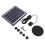 Solar Fountain Pump 5.0W Prevent Clogging Portable 10