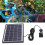 Solar Fountain Pump 5.0W Prevent Clogging Portable 12