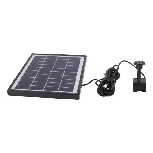 Solar Fountain Pump 5.0W Prevent Clogging Portable 1