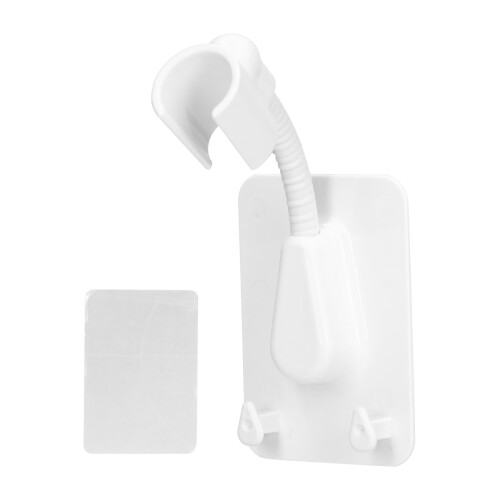 Support de pomme de douche en ABS sans perçage 15x8x6cm blanc 1