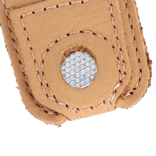 Cowhide Sewing Finger Sleeve Thimble – Durable Embroidery Protector, Small 2
