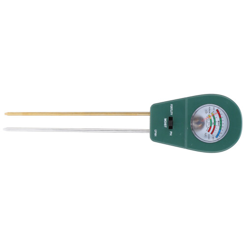 LY101 Testeur de sol 15,5 cm - pH, Hum., Fert. - Vert