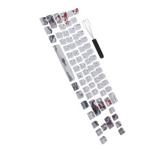 Capuchons de touches PBT sublimation à 5 faces, 71 touches, 61/64JP-EN