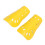 Parastinchi per bambini forati 16x9cm gialli 5