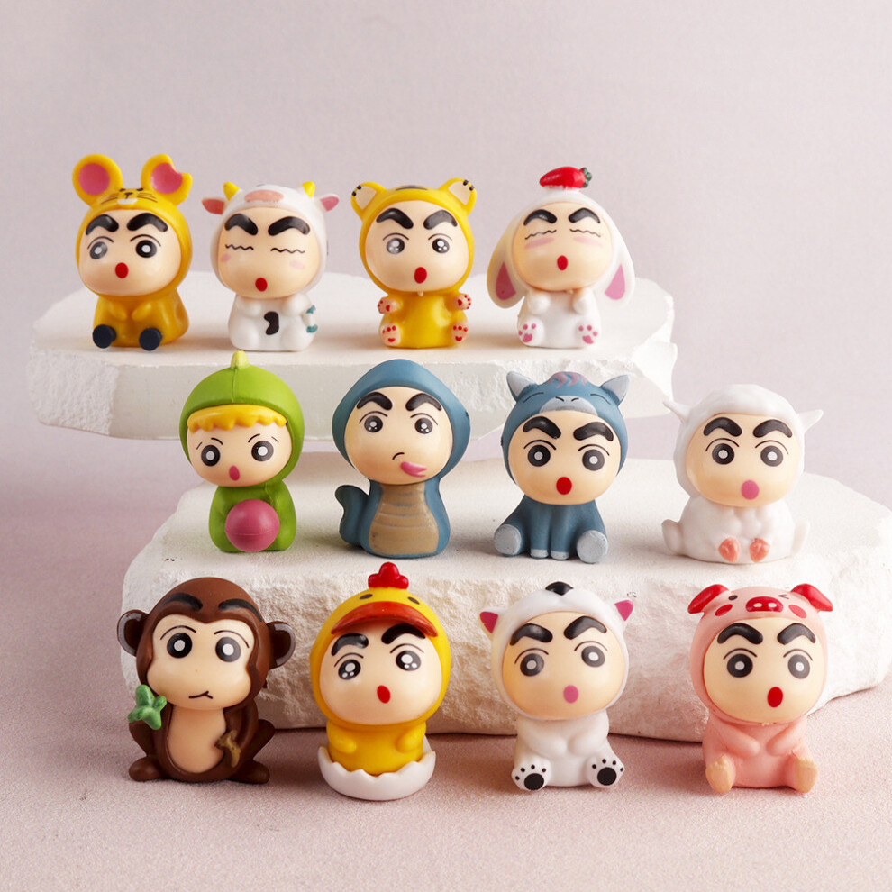 Chan Shin Crayon 12 Zodiac Animal Pvc Action Figures Model Gift Toys Decoration-image-OPC-PJRSDCV-NEW