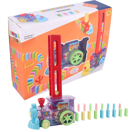 Domino Game Car Toy Set DIY Automatic Placement