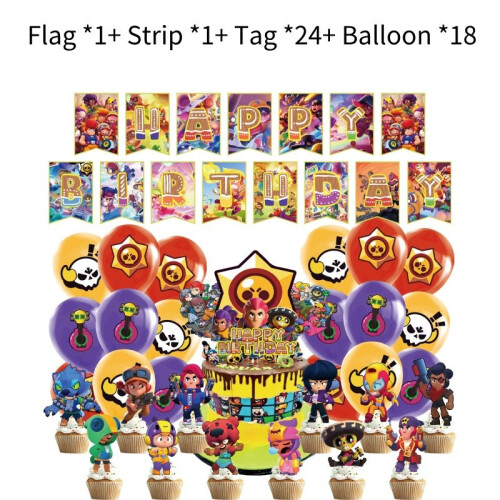 Decorazioni di compleanno per bambini dai 8 anni,38 pezzi per feste di compleanno a tema videogiochi,Include striscioni e palloncini, spirali pendenti,palloncini in foil,palloncini in lattice