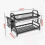 2 Tier Dish Drainer Rack Cutlery Holder Plate Rack Kitchen + Drip Tray 2