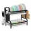 2 Tier Dish Drainer Rack Cutlery Holder Plate Rack Kitchen + Drip Tray 1