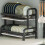 2 Tier Dish Drainer Rack Cutlery Holder Plate Rack Kitchen + Drip Tray 10