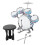 Kids Drum Set Cartoon Drums Kit Educational Child 6