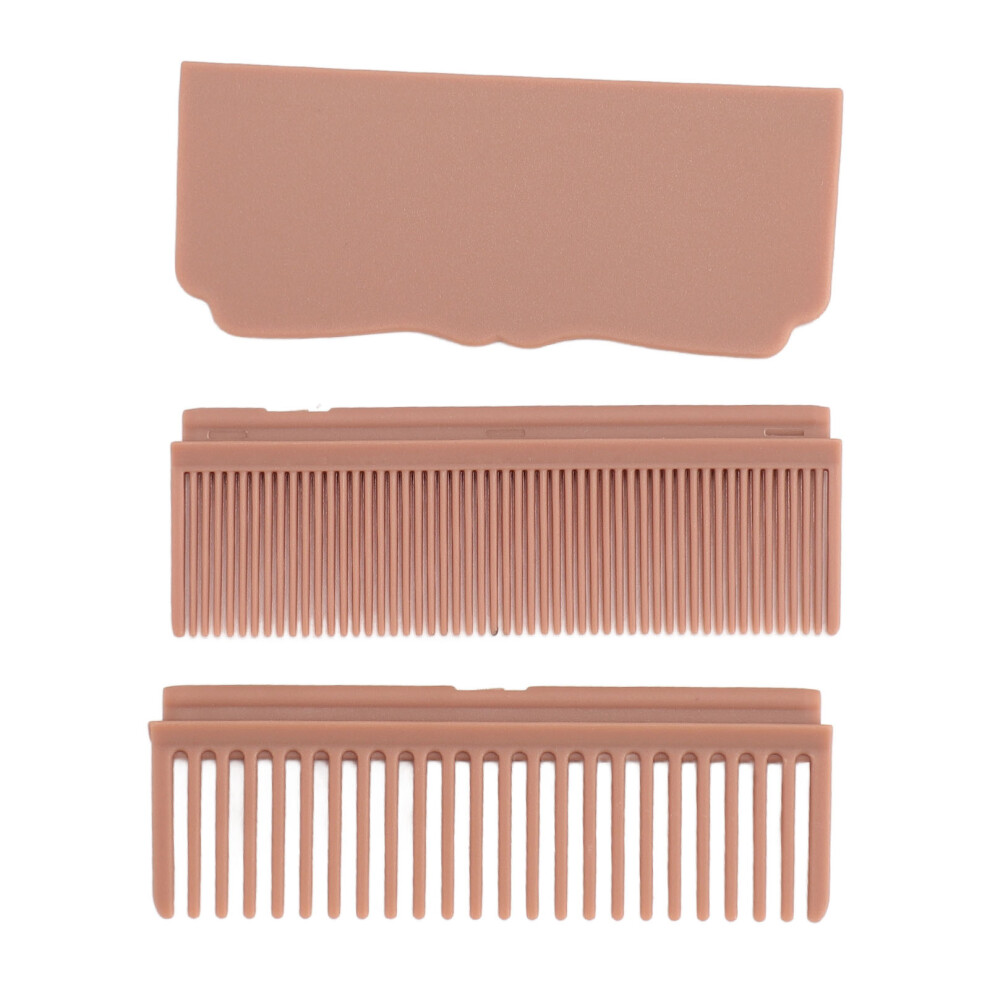 2Pcs Hair Straightener Comb Carbon Fiber Portable