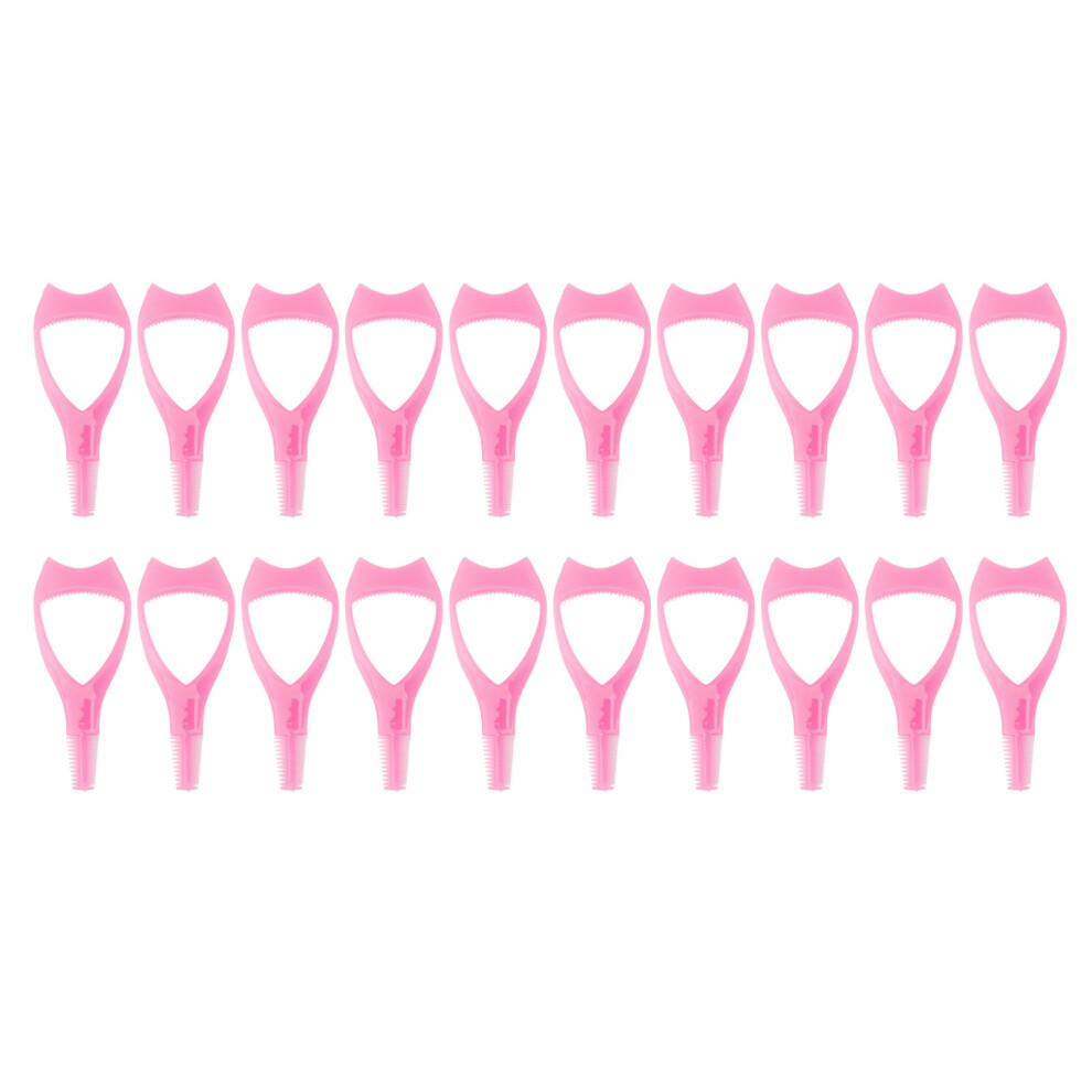 Pink 20Pcs Mascara Shield Guard Cosmetic Eyelash