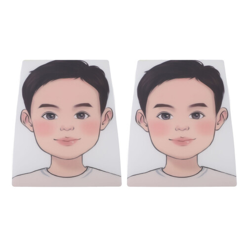 2PCS Face Painting Practice Boards Washable 2