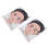 2PCS Face Painting Practice Boards Washable 10