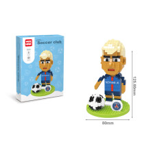 (Neymar)Fußball Fußballspieler Star Mini Baustein zum Selbermachen Stein Kind Puzzle Geschenk Spielzeug