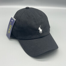 (Black )Casquette de baseball simple couleur unie avec motif brodé et large bord quotidien pour