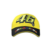 (Black Yellow)Valentino Rossi autovel race geborduurde baseballpet voor casual draagbaar buitengebruik