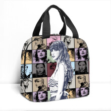 (Style C)Taylor Swift Insulated Large Capacity Lunch Bag Box School Picnic Travel Gifts