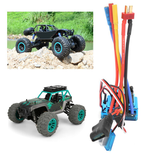 ESC brushless blu da 120 A, 80 g, per auto/barche RC