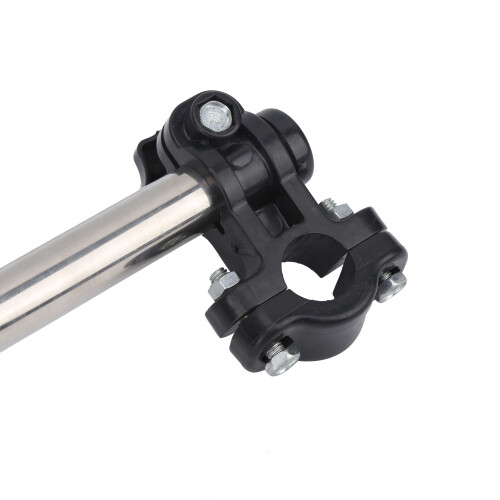 Supporto regolabile per ombrello da bicicletta 42 cm Argento/Nero 2