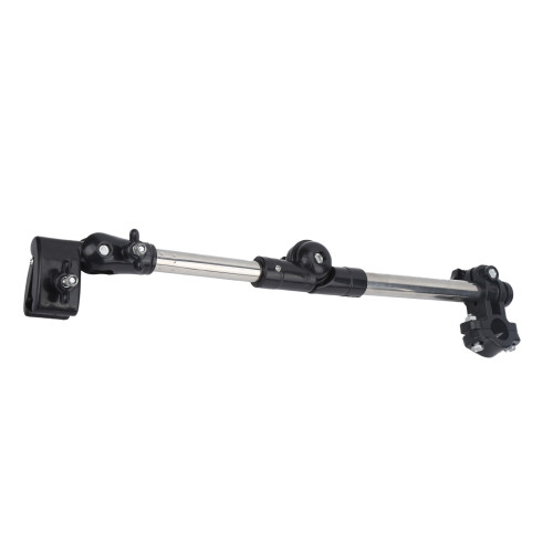 Supporto regolabile per ombrello da bicicletta 42 cm Argento/Nero 1