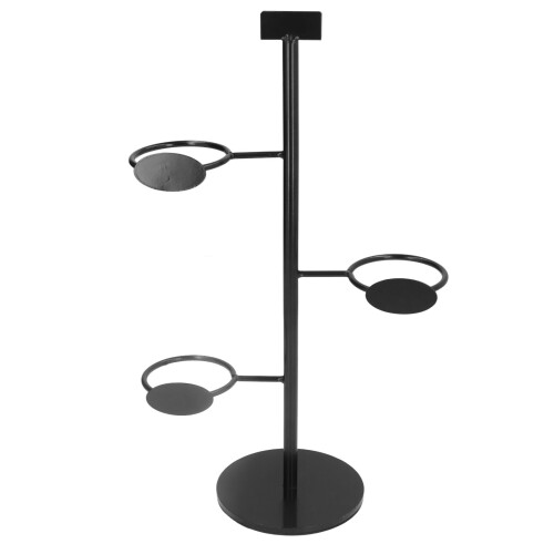 Cup Holder 3 Holes Black Appearance Iron Material 1